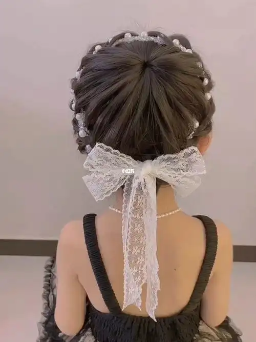 甜美可爱的小公主鸟巢盘发