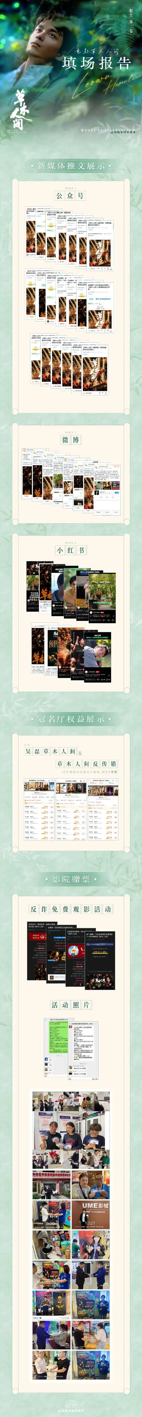 吴磊超话|90@电影草木人间·填场应援报告    滴水虽未及海洋浩瀚