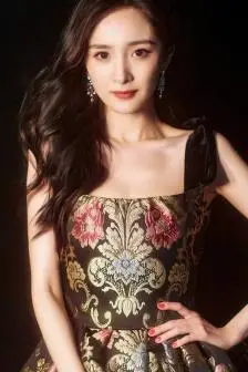 美女杨幂刺绣礼服性感写真手机壁纸