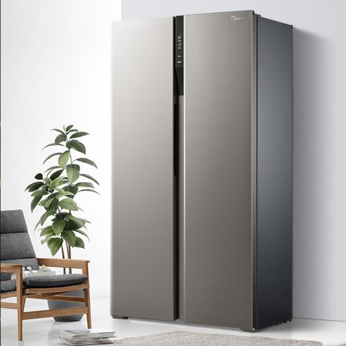 美的mideabcd452wkpzme452升对开电冰箱双开门智能家电双变频二级能效