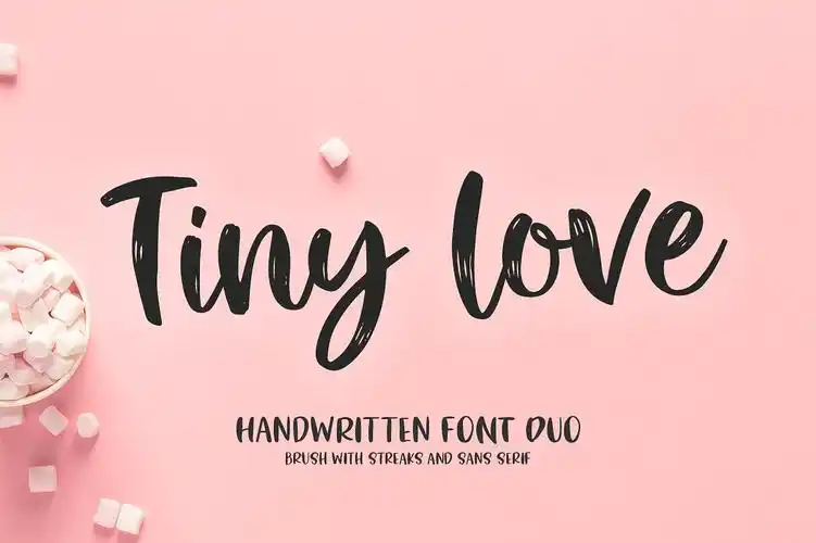 tinylove手写可爱个性签名艺术英文字体