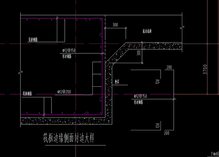 筏板封边构造钢筋如何设置
