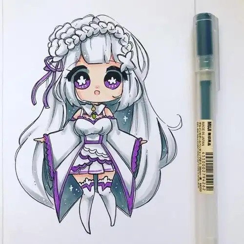 简单易学的q版动漫人物,只需要一支笔就能画出来,初学者必备