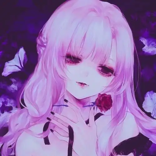 紫色控女生头像