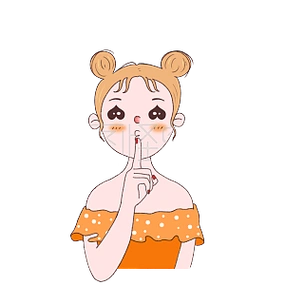 图怪兽原创元素卡通女孩嘘嘘