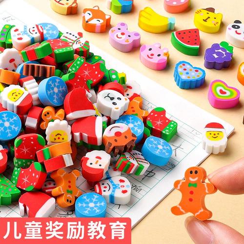 卡通橡皮擦创意可爱小学生专用水果动物象皮檫无屑像笔幼儿园学生学习