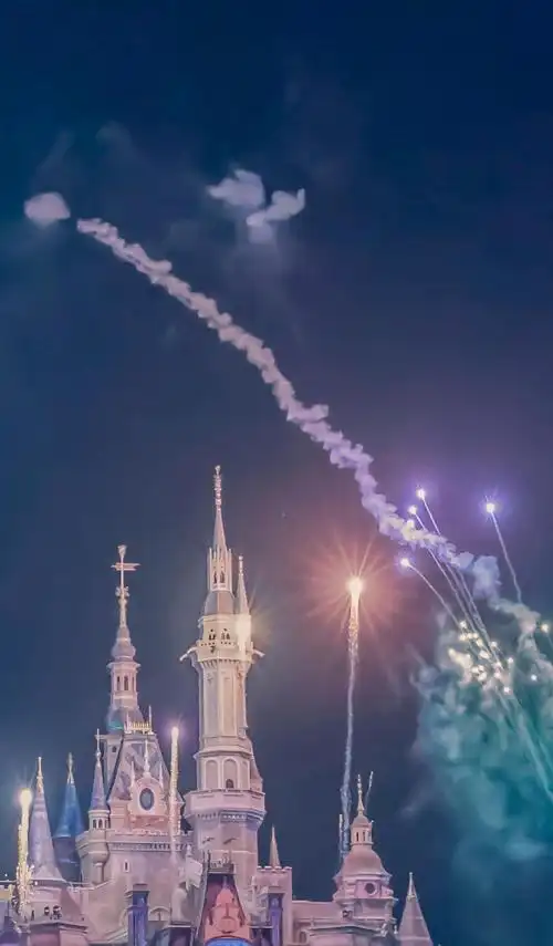 2021最新迪士尼城堡唯美烟火,图片大全,高清,图库-回车桌面