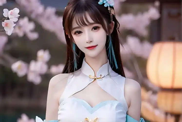 汉服 素问小仙女 美女 美图 照片 ai 绘画 绘图 画图 4k 超清 壁纸