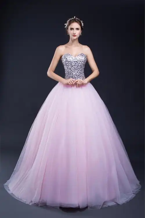 特价婚纱出租 新娘_租售定制2019新款抹胸婚纱礼服紫色蓬蓬裙长款新娘