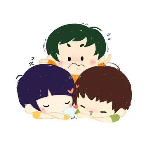 沈珂伊基友q版头像_馒头饭