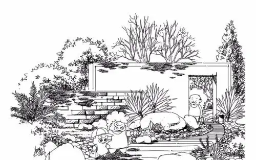 景观手绘线稿素材参考