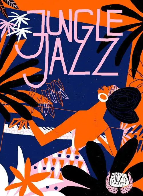 andré ducci作品:jungle jazz音乐节插画海报设计