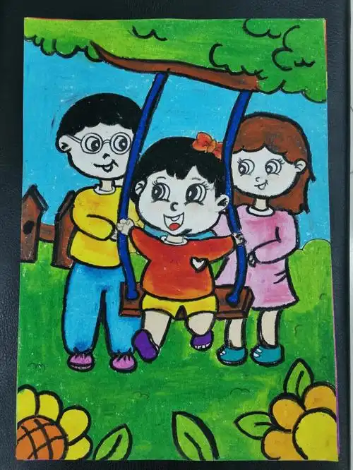 我爱我家  #儿童画