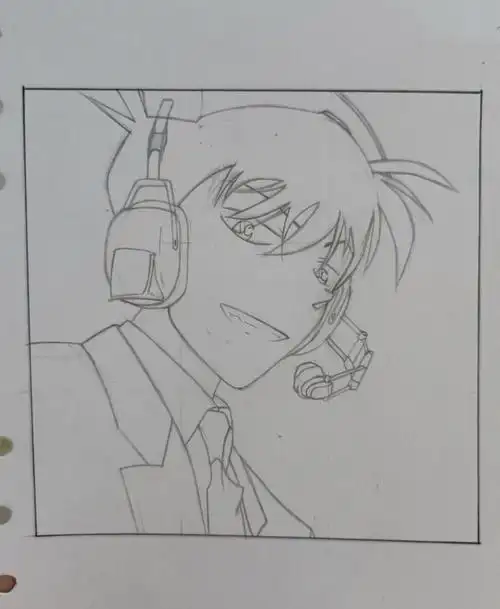 手绘  #临摹  #工藤新一 #怪盗基德 #名侦探柯南