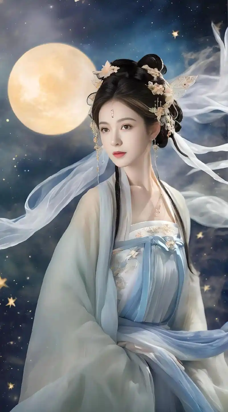 奔月#古风 #国风古韵 #古装 #嫦娥奔月 #仙气十足 - 抖音