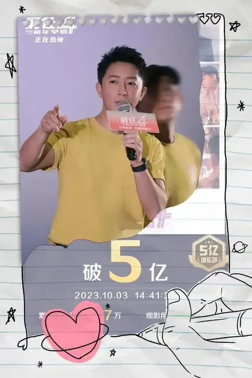 电影前任4英年早婚 电影总票房突破7亿#郑恺 #电影团购  - 抖音