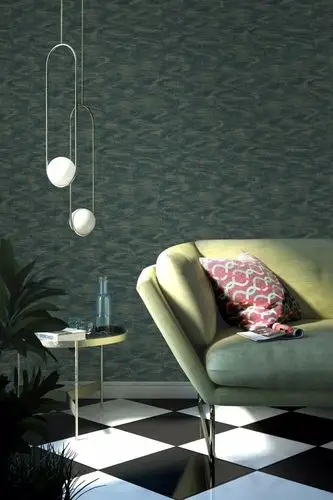 布鲁斯特墙纸雨林地界4 轻奢风格墙纸装修效果图