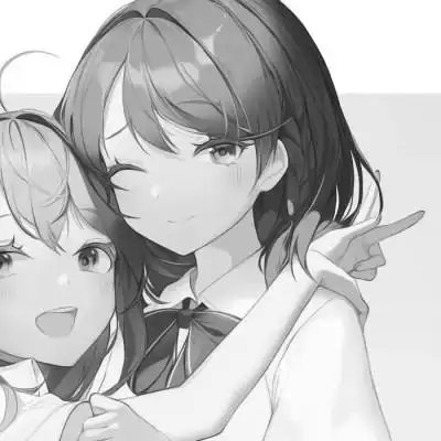 102张黑白闺蜜头像一左一右_闺蜜姐妹女生头像_头像屋