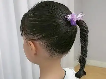 夏日活力高马尾 #儿童编发 #夏日清凉发型 #生女儿就是用来打扮的