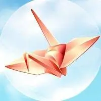 红色千纸鹤头像图片点击鼠标右键下载