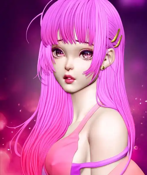 紫月月月[第一个女儿]_布先生qaq作品_角色/人物/生物_cg模型网