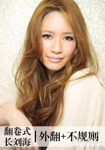 百变的散头发型