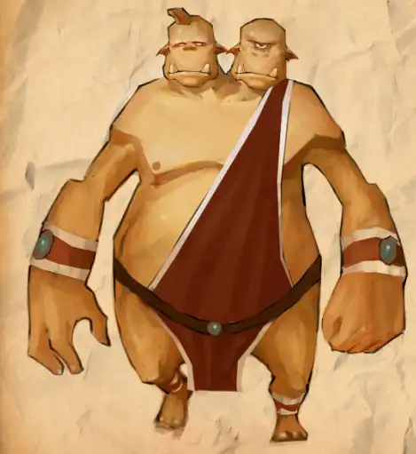 灰机食尸鬼鱼人手绘图双头食人魔山岭巨人已更新熔岩犬待续