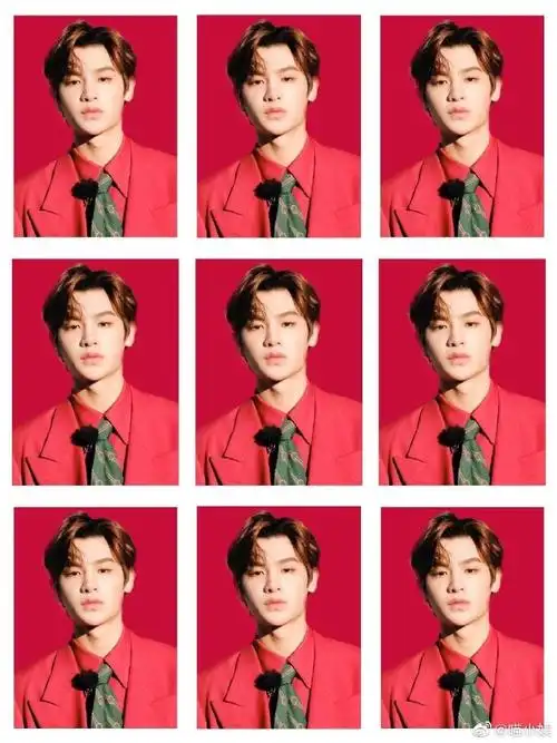 黄明昊饭制证件照小合集,每一张都值得收藏的精品大帅哥#黄明昊