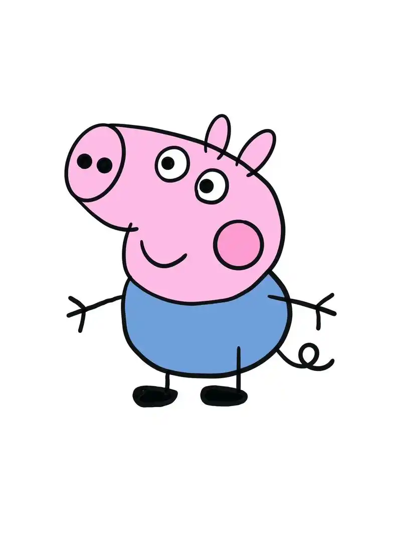 小猪佩奇简笔画#简笔画 #原来画画这么好玩 #可爱卡通 #一 - 抖音