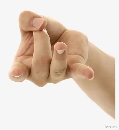 弹指手指手势高清png素材透明免抠图片-装饰效果