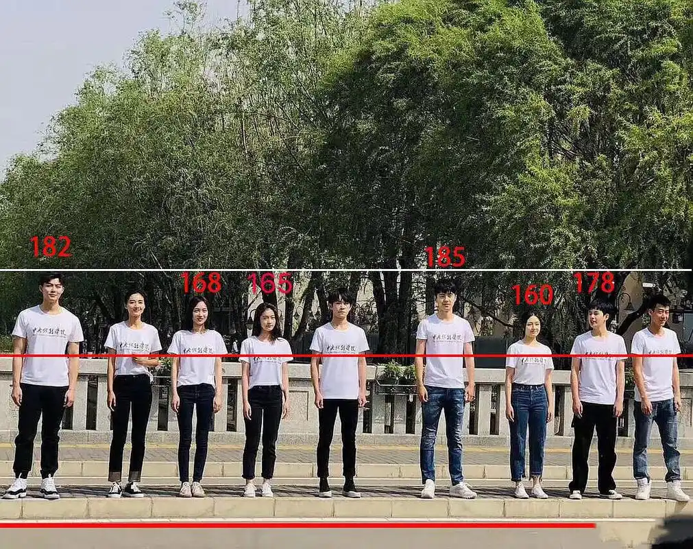 易烊千玺,刘昊然,胡先煦,李兰迪,张雪迎同框,谁身高有水分?