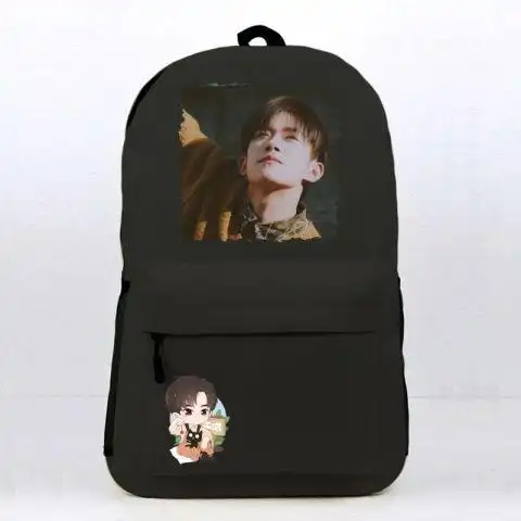 易烊千玺周边tfboys书包明星应援礼物同款双肩包学生书包