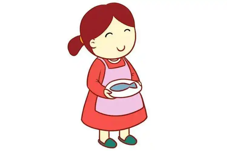 卡通的可爱妈妈简笔画