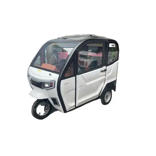 新款三轮车全封闭式老头乐电动车家用接送孩子成人老年助力代步车