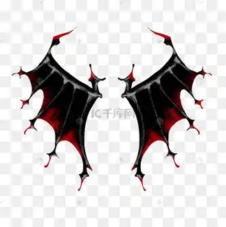 翅膀 暗黑 红 哥特 装饰 免扣