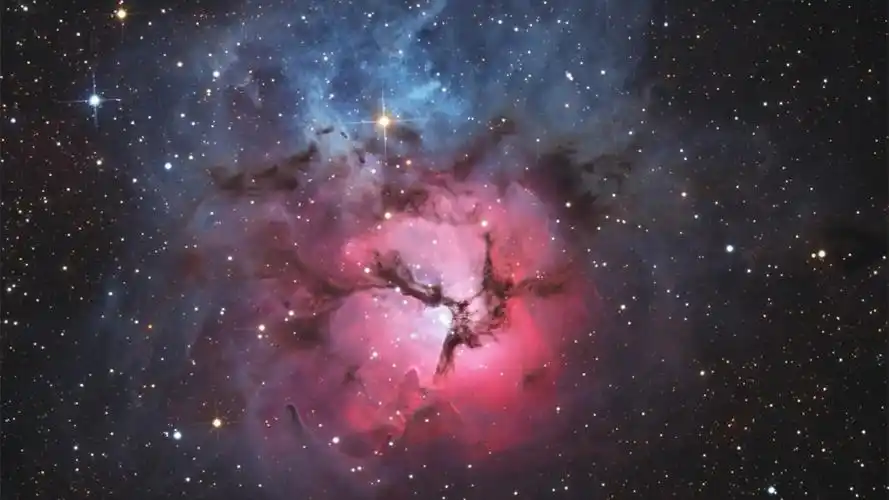 oppo r15 星云版图赏,难为渐变的红蓝定分界