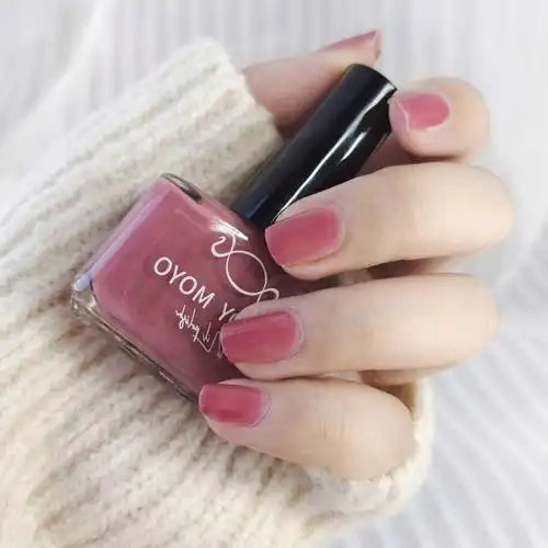 干枯玫瑰自然温柔挂的日常通勤指甲油