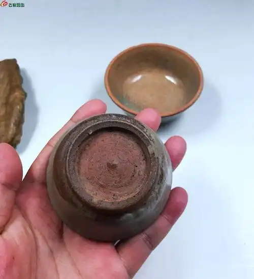 明代 古朴 两只老茶杯