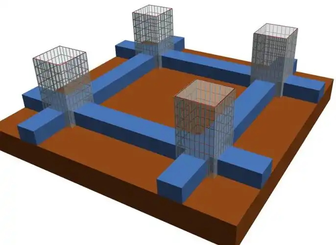 p>筏板基础由底板,梁等整体组成.