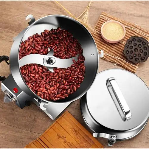 中药材打粉机妖怪超细研磨家用小型粉碎机商用五谷干磨打碎磨粉机马氏