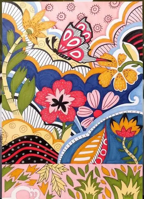 装饰画色彩装饰画色彩构成