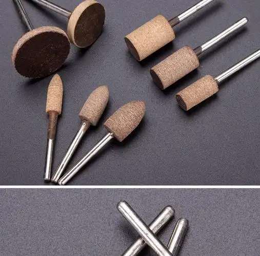 泥巴人牛皮磨头牛皮轮牛皮抛光磨头电磨微型电钻配件玉石翡翠雕专用