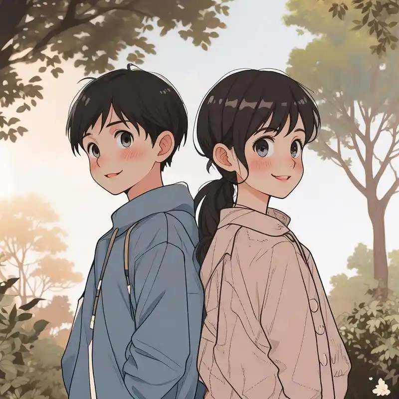 91姐弟情深·微信头像精选93 找到一组超级温馨的姐弟微信头像,太