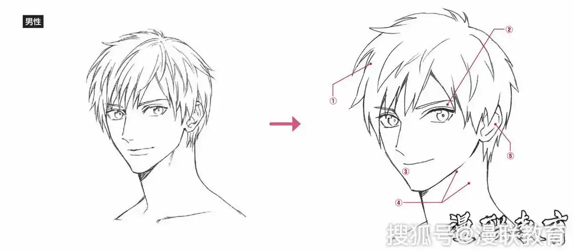 教程零基础画漫画人物脸部绘画基础篇专业漫画培训班