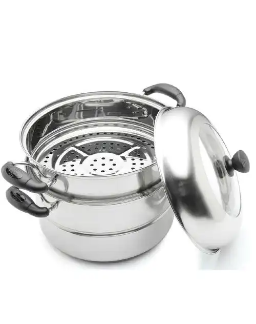 聚能王子复底双层28cm蒸锅