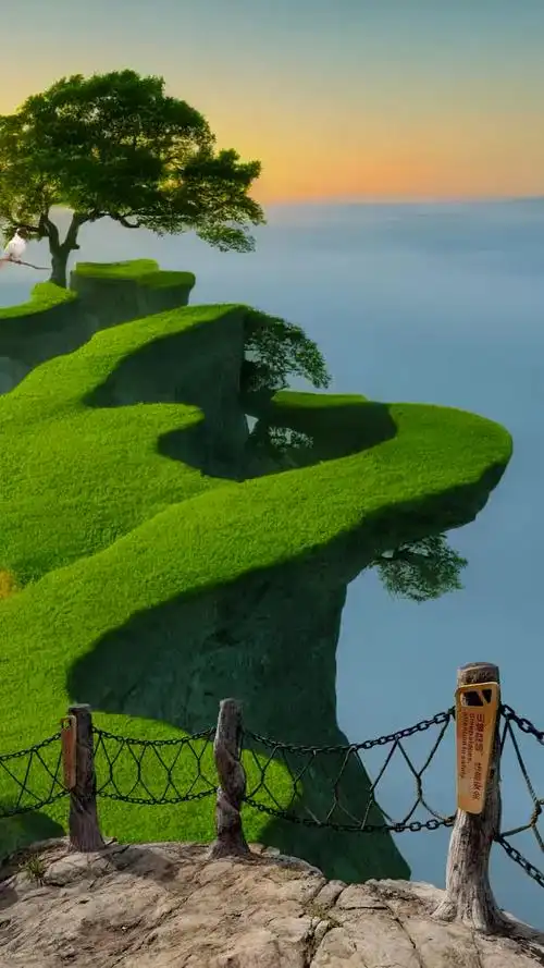 治愈系风景 大自然 日落 春天 享受安静