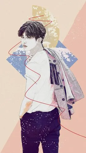 蔡徐坤手绘壁纸