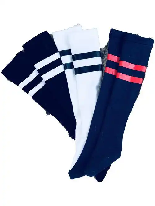 bjdsdddmsd水手风海军风运动条纹袜子bjd娃娃