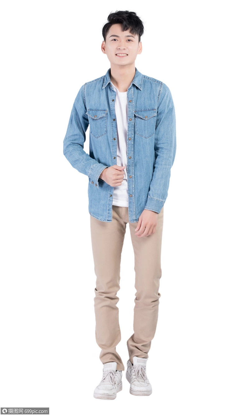 青年男性形象展示