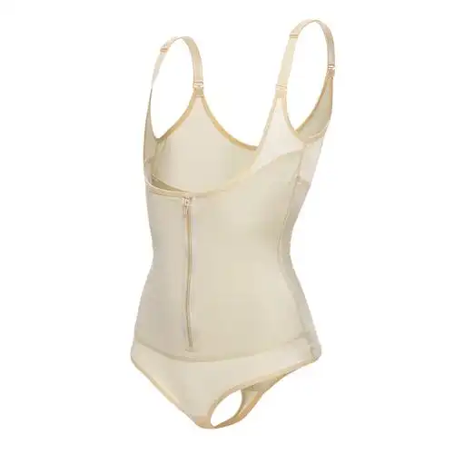 跨境三角连体塑身衣亚马逊热销橡胶排扣美体内衣full body shaper